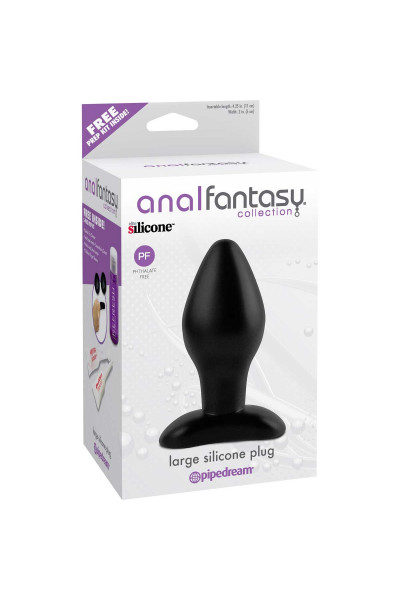 Черная анальная пробка среднего размера Large Silicone Plug - 13 см. Черная анальная пробка среднего размера Large Silicone Plug - 13 см.