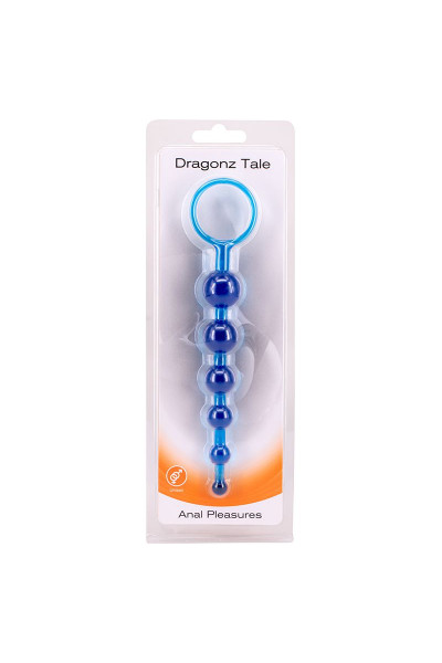 Синяя анальная цепочка DRAGONZ TALE ANAL - 20 см. Синяя анальная цепочка DRAGONZ TALE ANAL - 20 см.