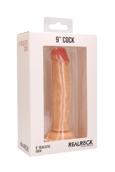 Телесный реалистичный фаллоимитатор Realistic Cock 9 - 23,5 см. Телесный реалистичный фаллоимитатор Realistic Cock 9 - 23,5 см.