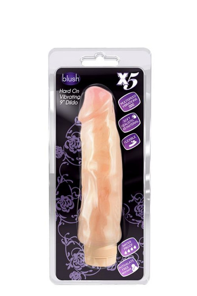 Виброфаллос с ярко выраженным рельефом X5 HARD ON VIBRATING 9INCH DILDO - 22,8 см. Виброфаллос с ярко выраженным рельефом X5 HARD ON VIBRATING 9INCH DILDO - 22,8 см.