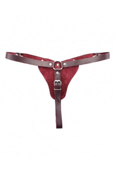 Бордовые трусики с кольцом для насадок Maroon Panties Бордовые трусики с кольцом для насадок Maroon Panties