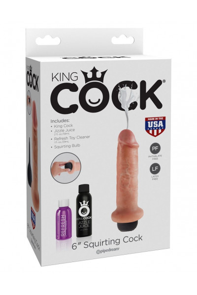 Фаллоимитатор с имитацией семяизвержения 6 Squirting Cock - 17,8 см. Фаллоимитатор с имитацией семяизвержения 6 Squirting Cock - 17,8 см.
