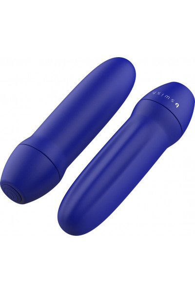 Синяя рельефная вибропуля Bmine Basic Reflex - 7,6 см. Синяя рельефная вибропуля Bmine Basic Reflex - 7,6 см.