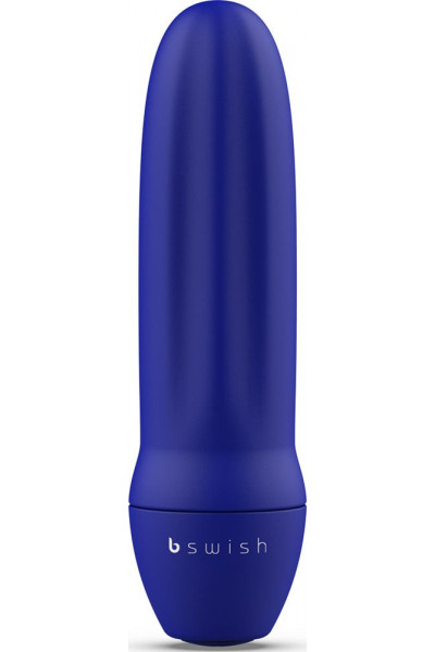 Синяя рельефная вибропуля Bmine Basic Reflex - 7,6 см. Синяя рельефная вибропуля Bmine Basic Reflex - 7,6 см.