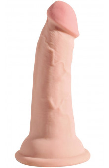 Телесный фаллоимитатор на присоске 5 Triple Density Cock - 15,24 см.
