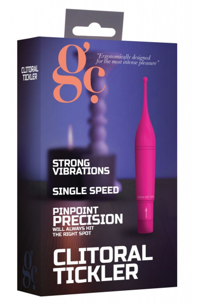 Розовый клиторальный вибромассажер Clitoral Tickler - 16,2 см. Розовый клиторальный вибромассажер Clitoral Tickler - 16,2 см.