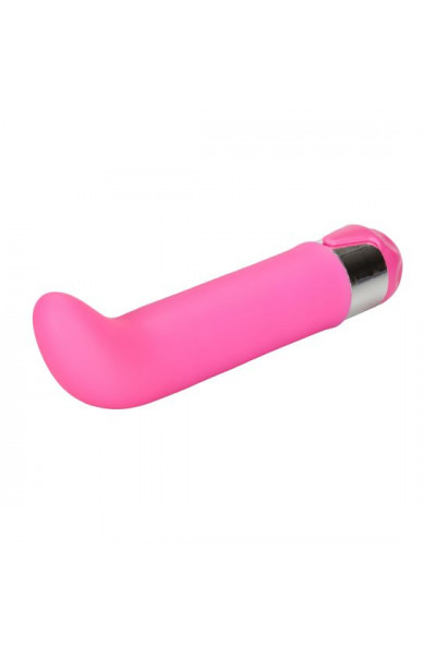 Розовый вибратор Silicone G для стимуляции G-точки - 12 см. Розовый вибратор Silicone G для стимуляции G-точки - 12 см.