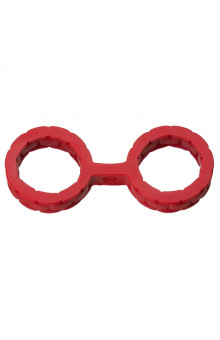 Красные силиконовые наручники Style Bondage Silicone Cuffs Small