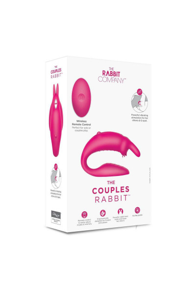Розовый вибратор для пар The Couples Rabbit Розовый вибратор для пар The Couples Rabbit