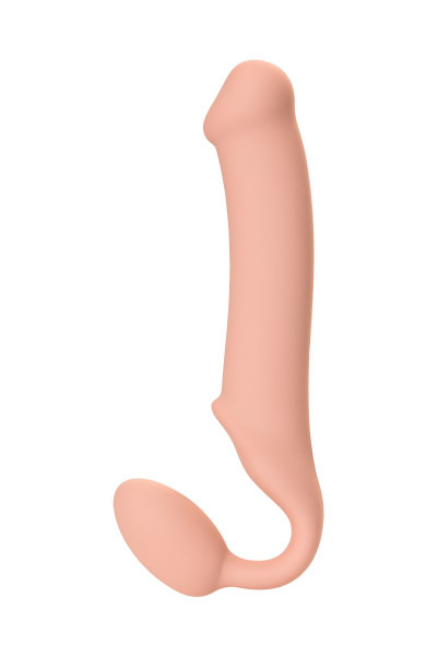 Телесный безремневой страпон Silicone Bendable Strap-On XL Телесный безремневой страпон Silicone Bendable Strap-On XL