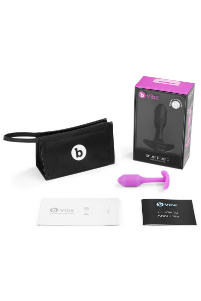 Розовая пробка для ношения B-vibe Snug Plug 1 - 9,4 см. Розовая пробка для ношения B-vibe Snug Plug 1 - 9,4 см.