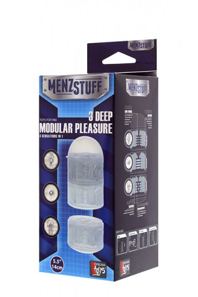 Прозрачный модульный мастурбатор MENZSTUFF 3 DEEP MODULAR PLEASURES Прозрачный модульный мастурбатор MENZSTUFF 3 DEEP MODULAR PLEASURES