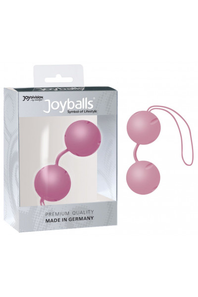 Нежно-розовые вагинальные шарики Joyballs с петелькой Нежно-розовые вагинальные шарики Joyballs с петелькой