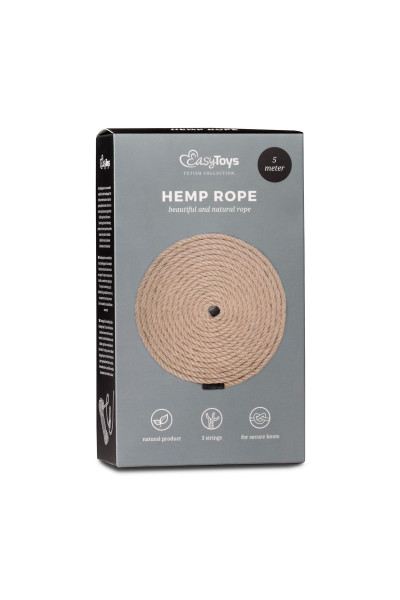 Пеньковая веревка для связывания Hemp Rope - 5 м. Пеньковая веревка для связывания Hemp Rope - 5 м.