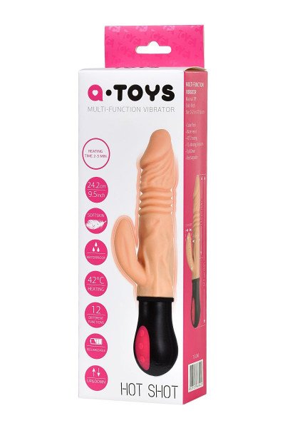 Реалистичный вибратор A-Toys с функцией Up-Down - 24,2 см. Реалистичный вибратор A-Toys с функцией Up-Down - 24,2 см.