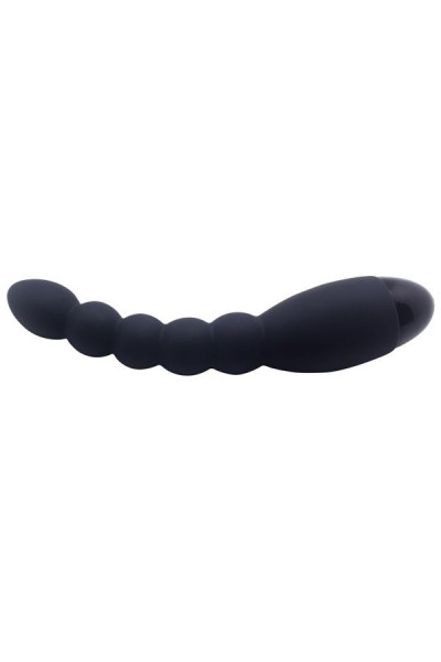 Черный анальный вибростимулятор Lovers Beads - 19 см. Черный анальный вибростимулятор Lovers Beads - 19 см.