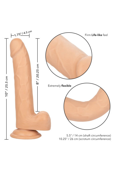 Телесный фаллоимитатор Size Queen 8 - 25,5 см. Телесный фаллоимитатор Size Queen 8 - 25,5 см.
