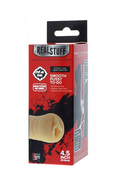 Мастурбатор-вагина REALSTUFF SMOOTH PUSSY TO-GO Мастурбатор-вагина REALSTUFF SMOOTH PUSSY TO-GO