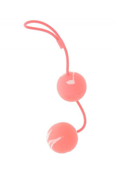 Вагинальные мягкие шарики MARBILIZED DUO BALLS PINK Вагинальные мягкие шарики MARBILIZED DUO BALLS PINK