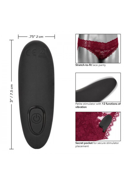 Кружевные трусики с клиторальным вибратором Remote Control Panty Set S/M Кружевные трусики с клиторальным вибратором Remote Control Panty Set S/M