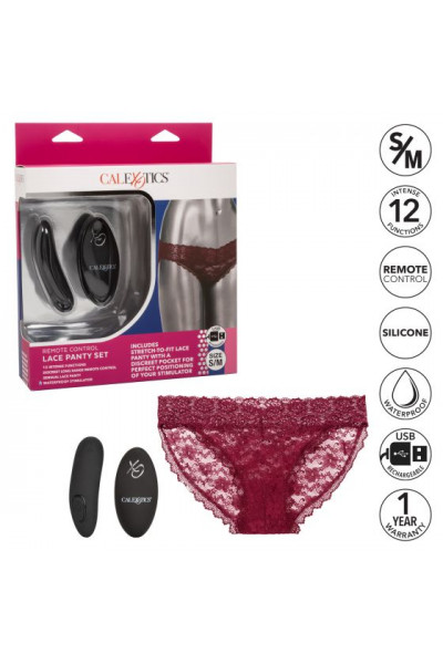 Кружевные трусики с клиторальным вибратором Remote Control Panty Set S/M Кружевные трусики с клиторальным вибратором Remote Control Panty Set S/M