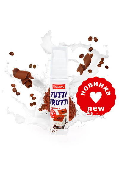 Гель-смазка Tutti-frutti со вкусом тирамису - 30 гр. Гель-смазка Tutti-frutti со вкусом тирамису - 30 гр.