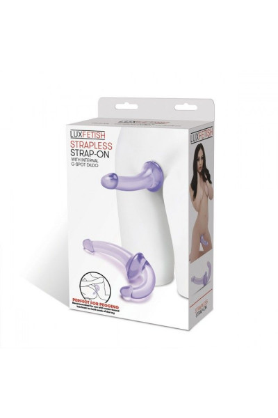 Фиолетовый безремневой страпон Strapless Strap-On Фиолетовый безремневой страпон Strapless Strap-On