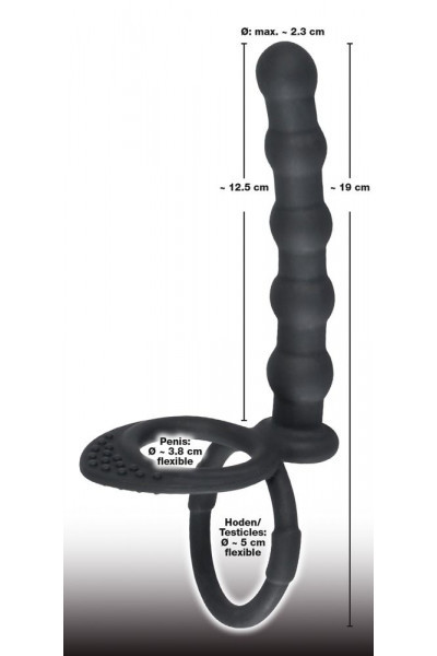 Насадка на пенис для двойного проникновения Cock ball ring Насадка на пенис для двойного проникновения Cock ball ring