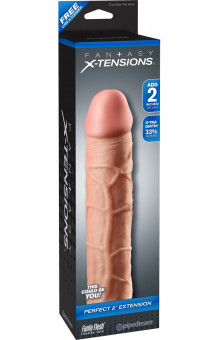 Телесная насадка Fantasy X-tensions Perfect 2 Extension - 20,3 см.