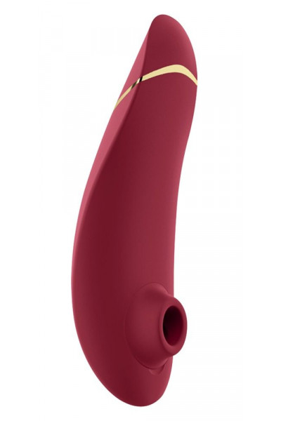 Бордовый клиторальный стимулятор Womanizer Premium 2