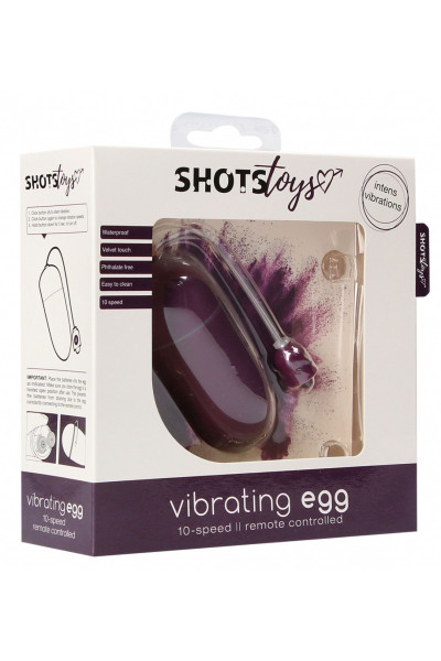 Фиолетовое гладкое виброяйцо Vibrating Egg - 8 см. Фиолетовое гладкое виброяйцо Vibrating Egg - 8 см.