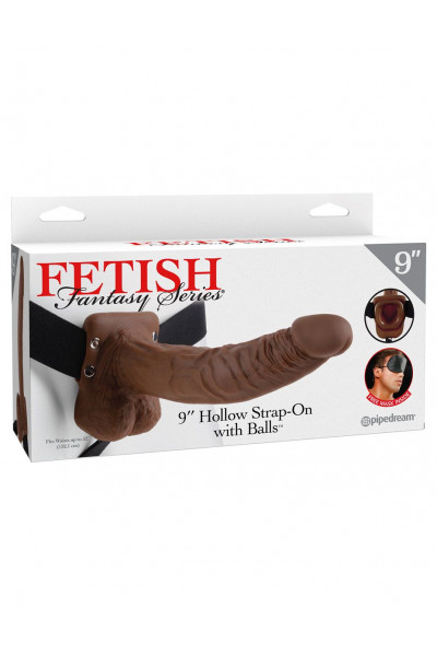 Полый мужской фаллопротез Hollow Strap-On with Balls - 24 см. Полый мужской фаллопротез Hollow Strap-On with Balls - 24 см.