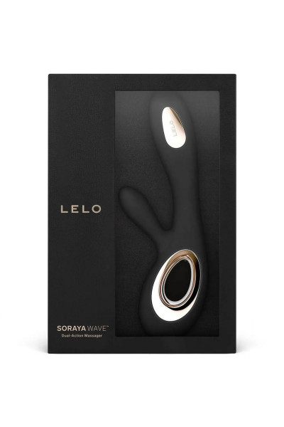 Черный вибратор-кролик Lelo Soraya Wave - 21,8 см. Черный вибратор-кролик Lelo Soraya Wave - 21,8 см.