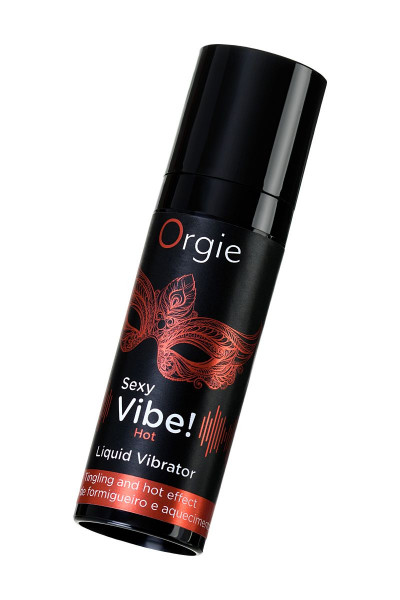 Разогревающий гель для массажа ORGIE Sexy Vibe Hot с эффектом вибрации - 15 мл. Разогревающий гель для массажа ORGIE Sexy Vibe Hot с эффектом вибрации - 15 мл.