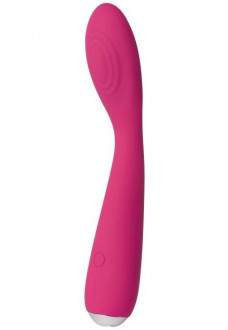 Ярко-розовый G-стимулятор IRIS Clitoral G-spot Vibrator - 18 см.