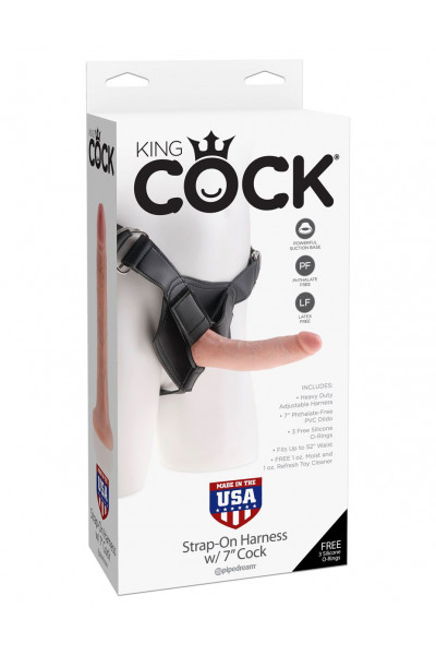 Страпон на виниловых трусиках Strap-on Harness Cock - 17,8 см. Страпон на виниловых трусиках Strap-on Harness Cock - 17,8 см.