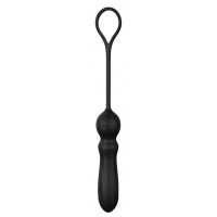 Черный анальный вибромассажер SMOOTH ANAL VIBE - 25 см.