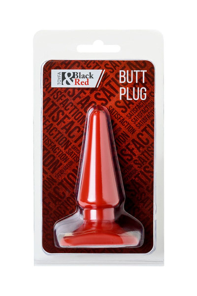 Красная анальная втулка Black Red - 10 см. Красная анальная втулка Black Red - 10 см.