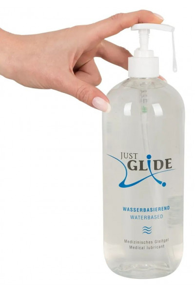 Гель-смазка на водной основе Just Glide Waterbased - 1000 мл. Гель-смазка на водной основе Just Glide Waterbased - 1000 мл.