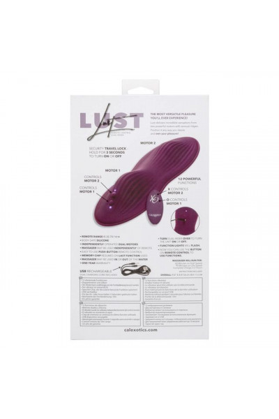 Сливовый вибратор на стул Remote Control Dual Rider с пультом ДУ Сливовый вибратор на стул Remote Control Dual Rider с пультом ДУ