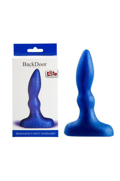 Синий анальный стимулятор Beginners p-spot massager - 11 см. Синий анальный стимулятор Beginners p-spot massager - 11 см.
