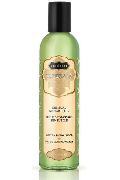 Массажное масло Naturals Vanilla Sandalwood с ароматом ванили и сандала - 236 мл.