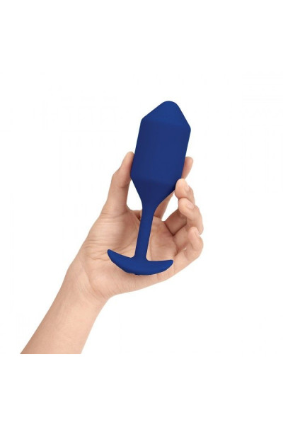 Синяя пробка для ношения с вибрацией Snug Plug 4 - 14 см. Синяя пробка для ношения с вибрацией Snug Plug 4 - 14 см.