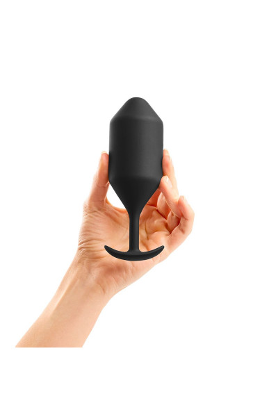 Чёрная пробка для ношения B-vibe Snug Plug 5 - 14 см. Чёрная пробка для ношения B-vibe Snug Plug 5 - 14 см.