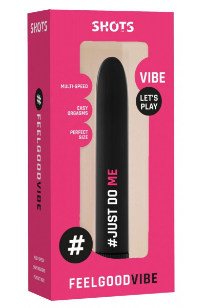 Черный гладкий вибромассажер Feelgood Vibe #Just do me - 17,2 см. Черный гладкий вибромассажер Feelgood Vibe #Just do me - 17,2 см.