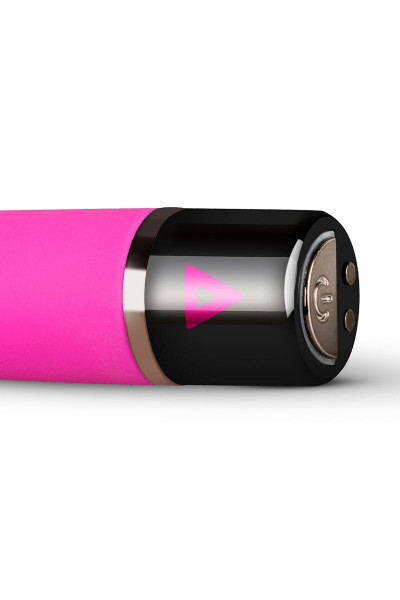 Розовый силиконовый мини-вибратор Lil Swirl - 10 см. Розовый силиконовый мини-вибратор Lil Swirl - 10 см.