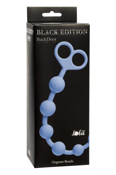 Голубая анальная цепочка Orgasm Beads - 33,5 см. Голубая анальная цепочка Orgasm Beads - 33,5 см.