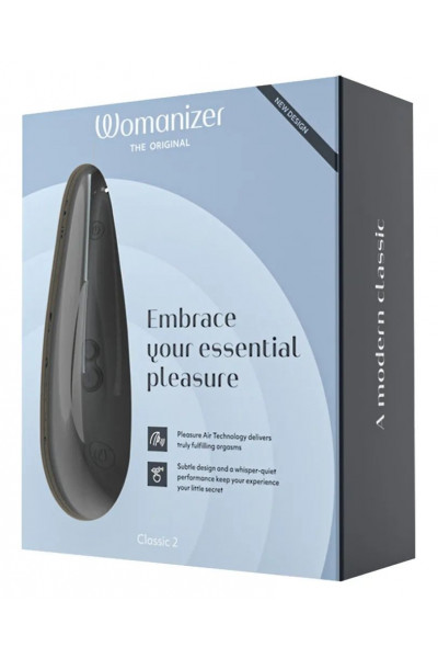 Черный бесконтактный стимулятор клитора Womanizer Classic 2 Черный бесконтактный стимулятор клитора Womanizer Classic 2