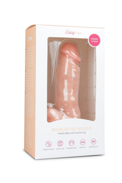 Телесный фаллоимитатор Realistic Dildo - 17,5 см. Телесный фаллоимитатор Realistic Dildo - 17,5 см.