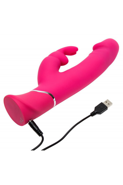 Розовый вибратор-кролик Realistic Dual Density Rechargeable Rabbit Vibrator - 25,5 см. Розовый вибратор-кролик Realistic Dual Density Rechargeable Rabbit Vibrator - 25,5 см.
